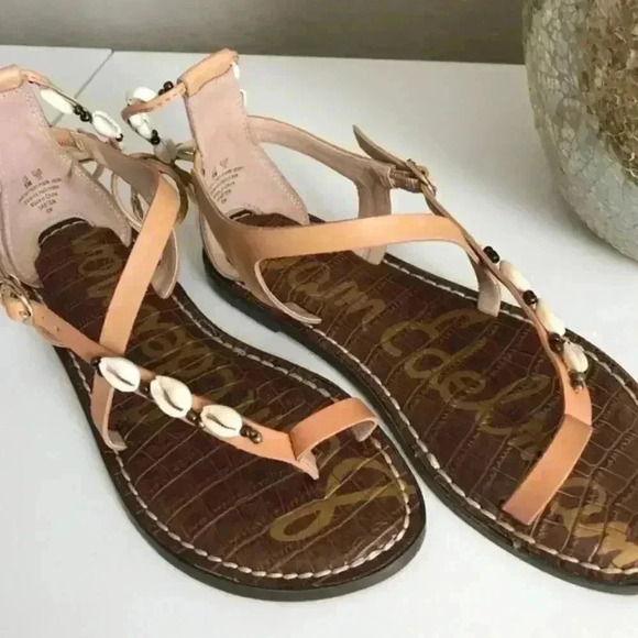 Sam Edelman Garten Sandals Natural Size 5 - Picture 6 of 8